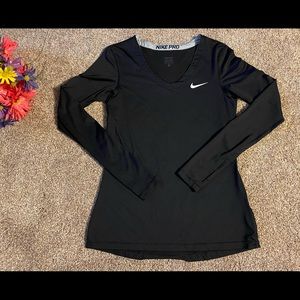 Nike Pro Black Long Sleeve Shirt